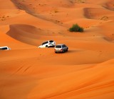 Driving through the Dunes in Dubai