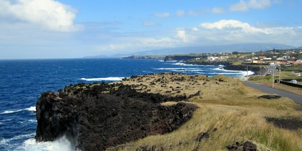 volcanic coastline in the azores