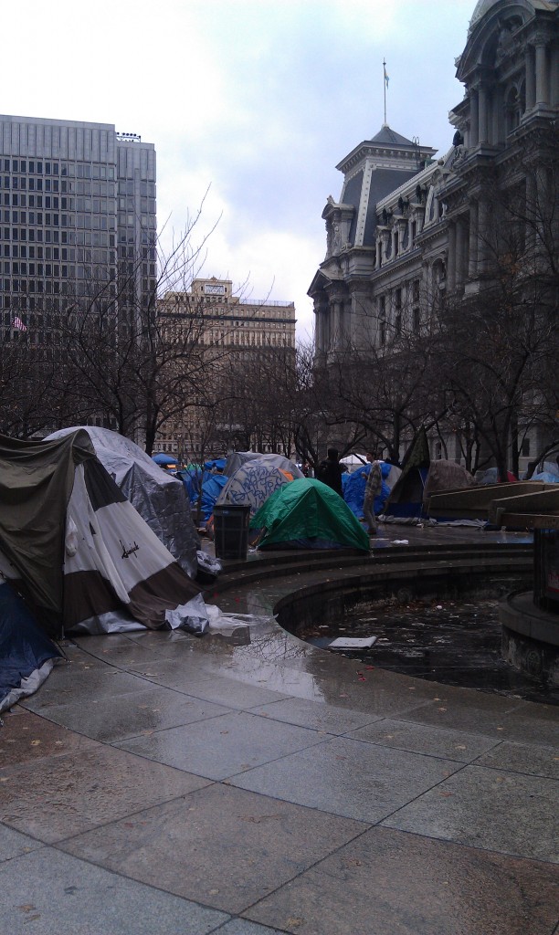 occupy philadelphia is unsanitary 