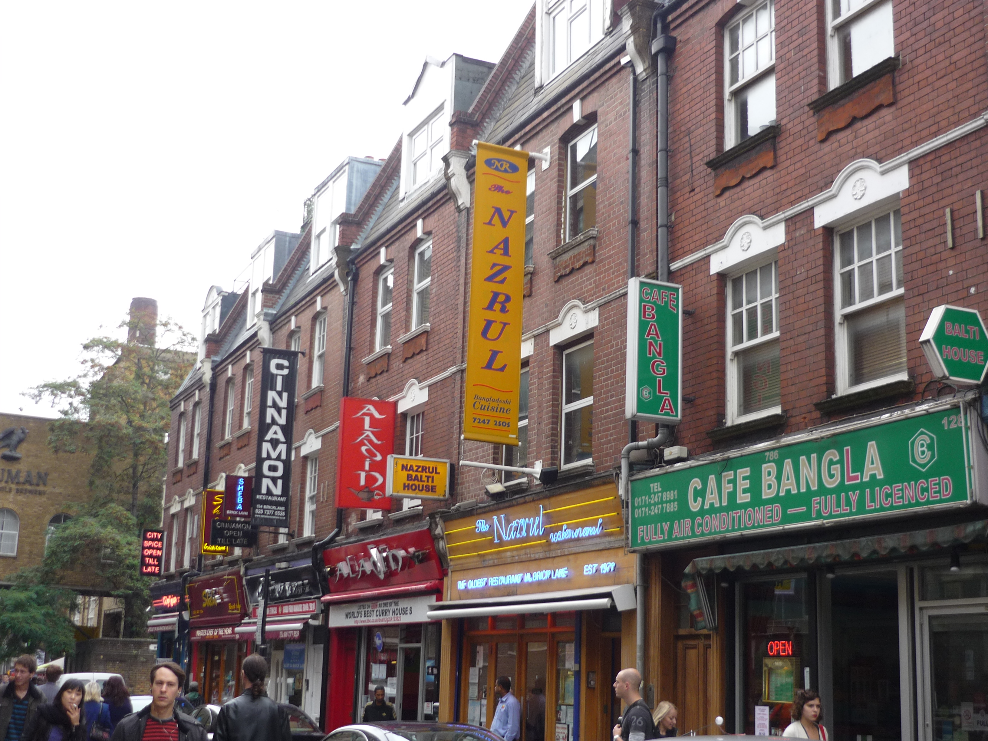 Brick Lane in London, UK