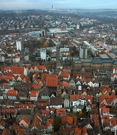 view from tallest church in the world