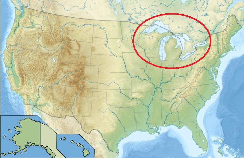 great lakes of north america map The Great Lakes Of North America great lakes of north america map