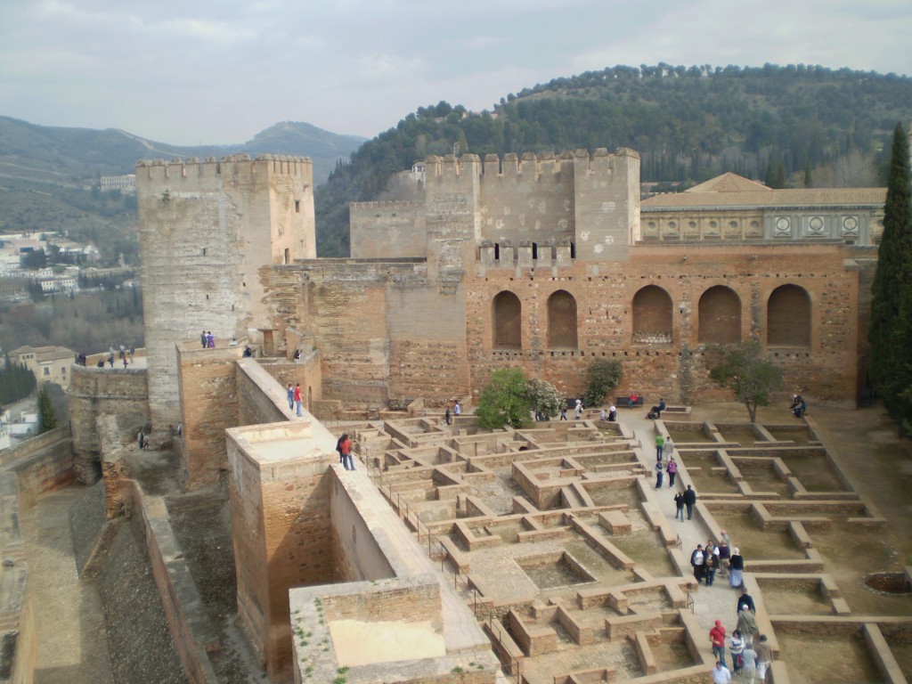 interior view of the Alahambra in Granada, Spain