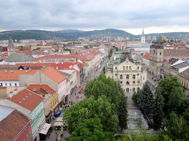View from the cathedral in Kosice