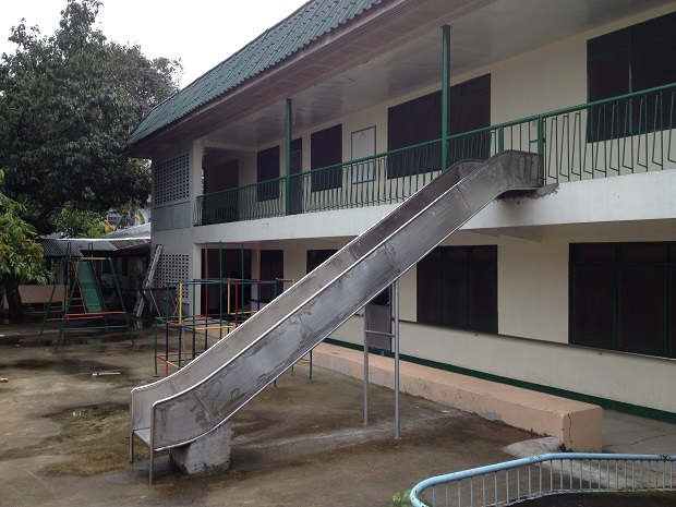 fire escapes at the Philippines school for the blind