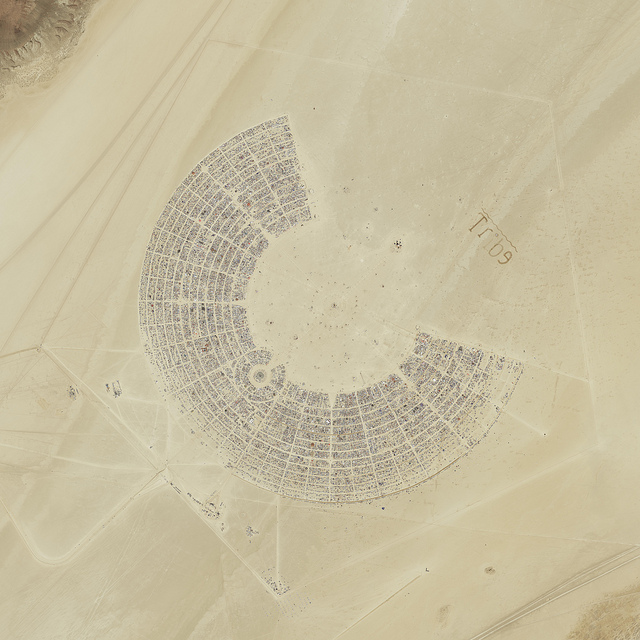 satelite image of burning man 2011