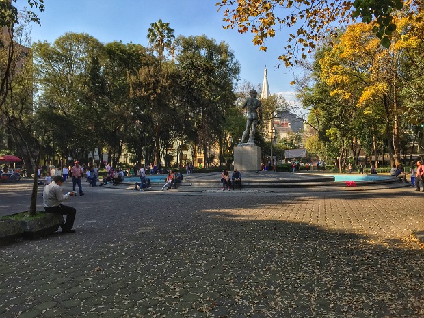 nice park in mexico city - Plaza Rio de Janiero