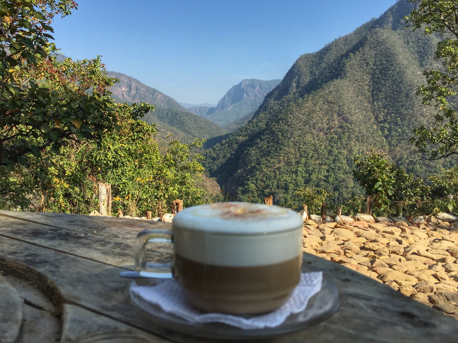 coffee on mae hong son loop, thailand, mountains