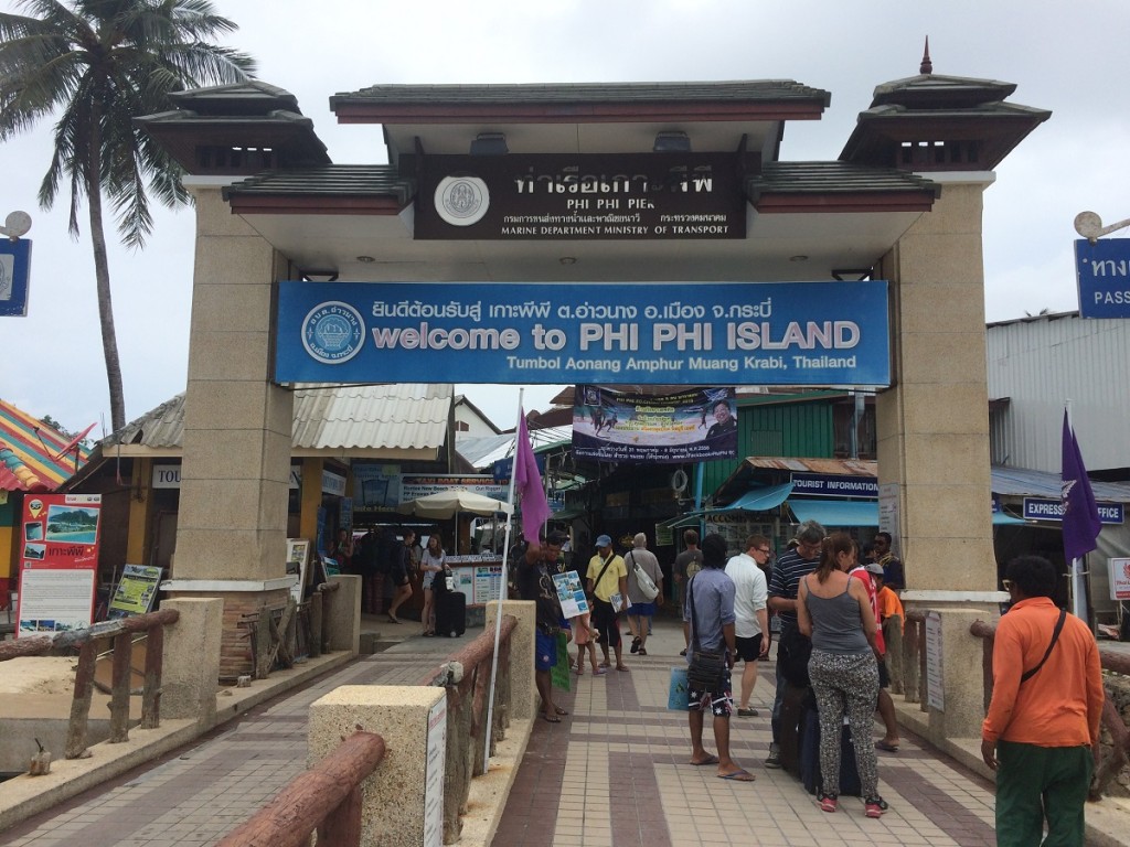 pier on Phi Phi island