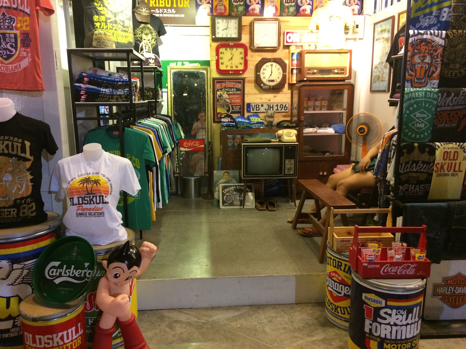 vintage shop at the Cicada Market in Hua Hin, Thailand