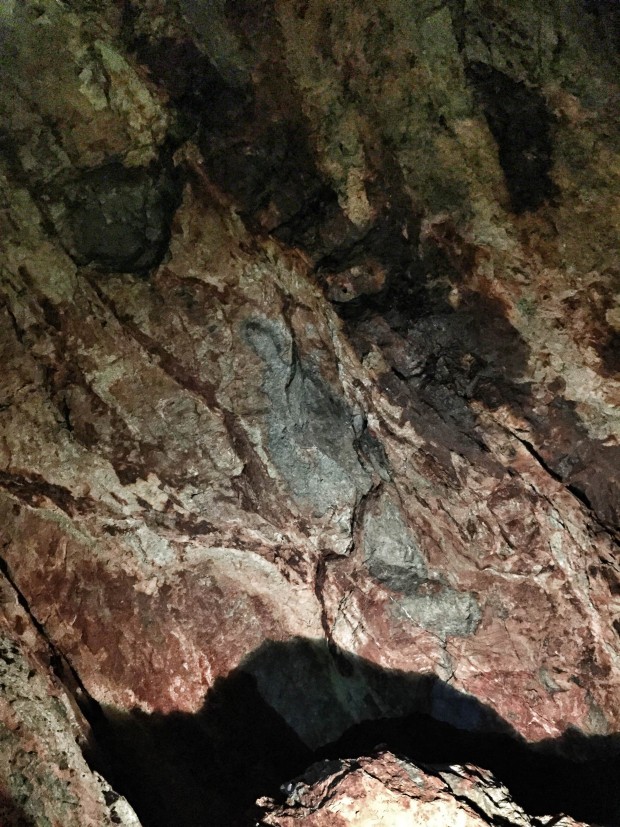 virgin mary in old mine in Taxco