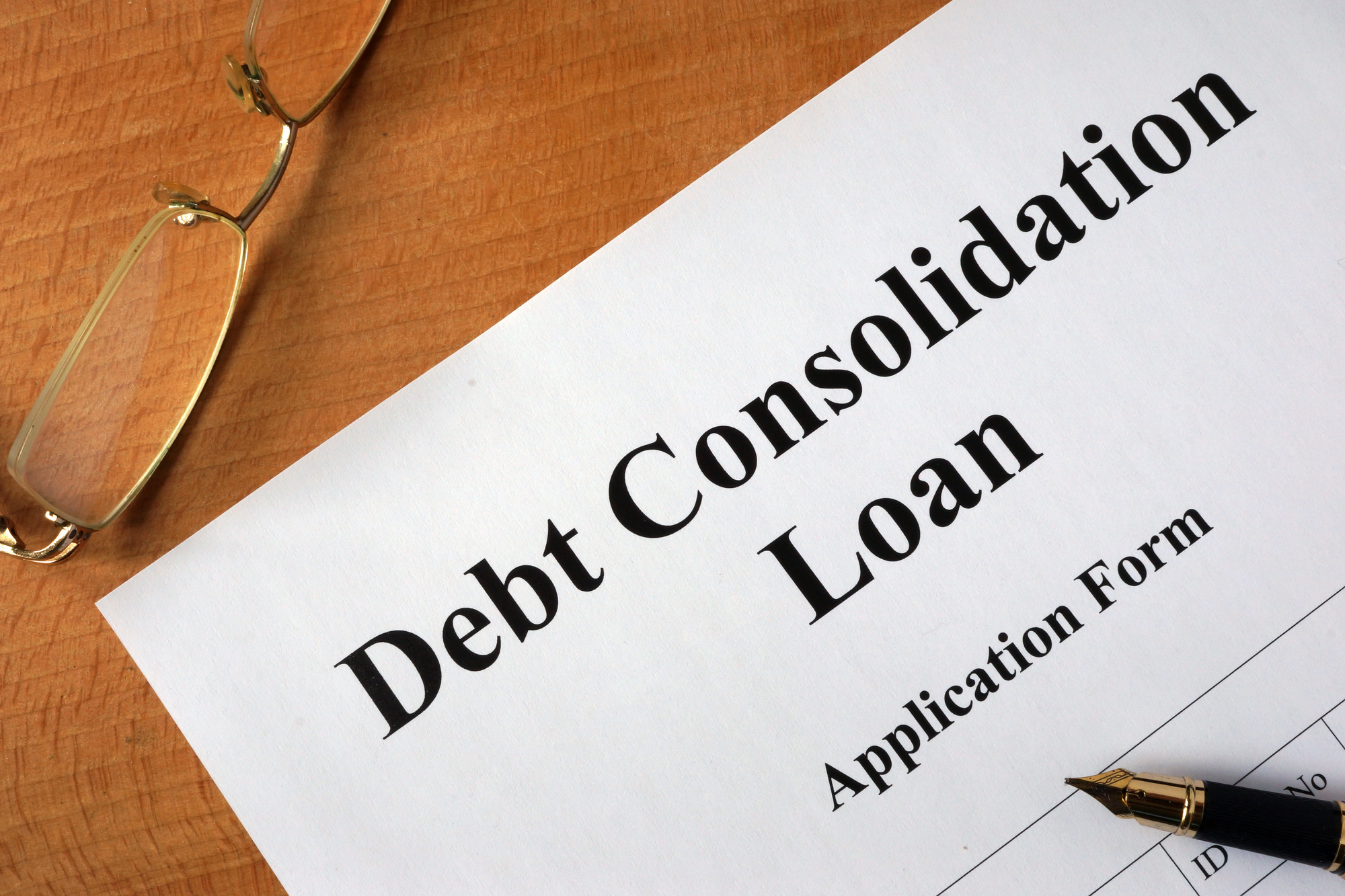 Unsecured debt on sale consolidation loan