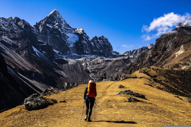 mountain landscape photo nepal