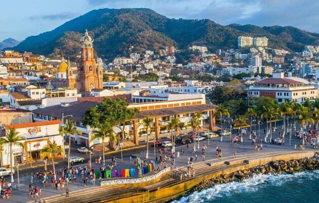 the malecon in Puerto Vallarta, Mexico