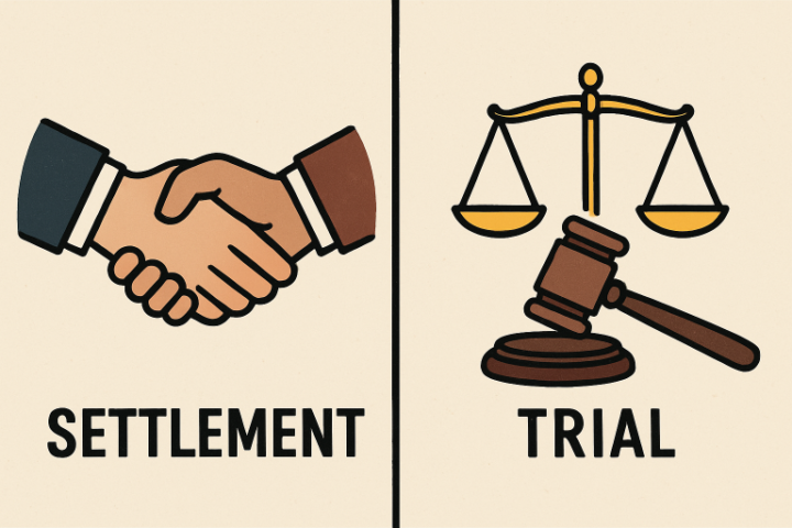 settlement vs trial personal injury