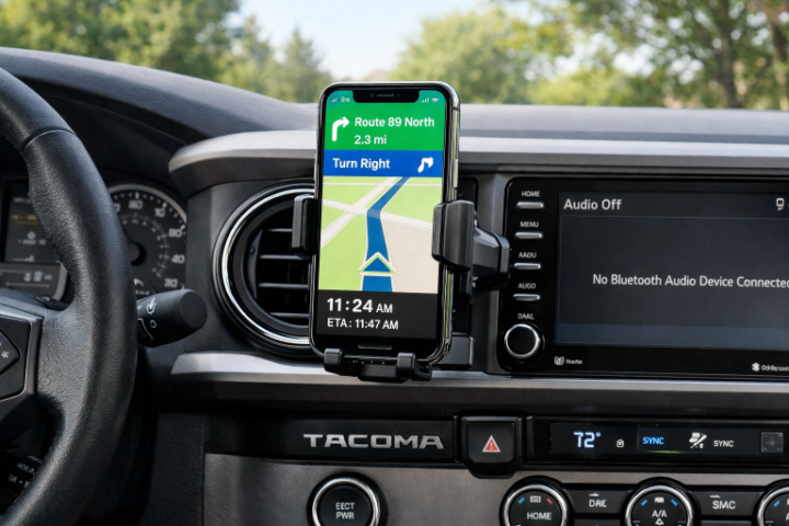 Tacoma phone mount