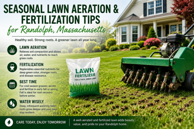 lawn aeration in Randolph